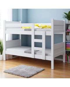 Beliche 100% Mdf Fortaleza - Duas Camas Solteiro Compacta e Moderna Branco
